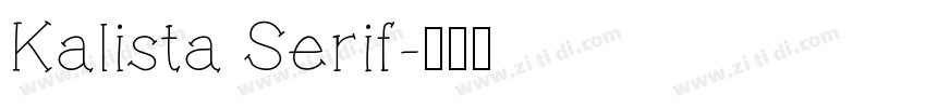 Kalista Serif字体转换